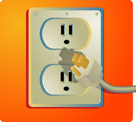 Image showing Electrical outlet, US Style
