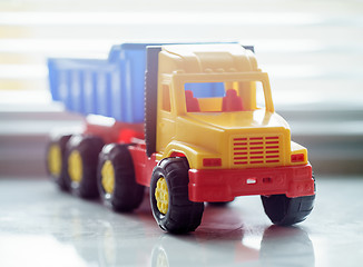 Image showing Toy Dump Truck Close up