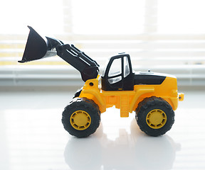 Image showing Toy Wheel Loader Close up