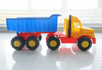 Image showing Toy Dump Truck Close up