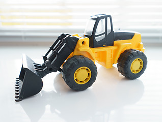 Image showing Toy Wheel Loader Close up