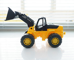 Image showing Toy Wheel Loader Close up