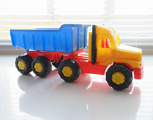 Image showing Toy Dump Truck Close up