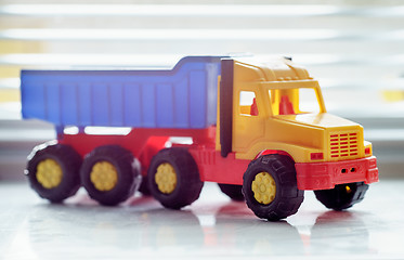 Image showing Toy Dump Truck Close up