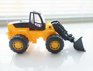 Image showing Toy Wheel Loader Close up