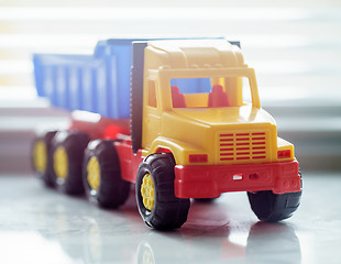 Image showing Toy Dump Truck Close up