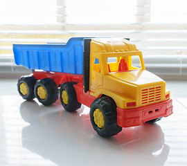 Image showing Toy Dump Truck Close up