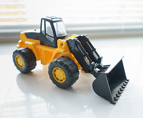 Image showing Toy Wheel Loader Close up