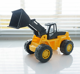 Image showing Toy Wheel Loader Close up