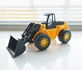 Image showing Toy Wheel Loader Close up