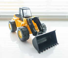 Image showing Toy Wheel Loader Close up