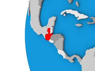 Image showing Guatemala on globe