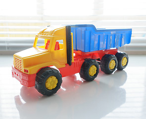 Image showing Toy Dump Truck Close up