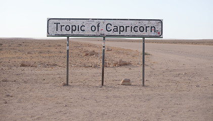 Image showing Tropic of Capricorn