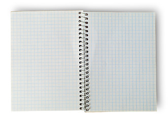 Image showing Open notebook for notes