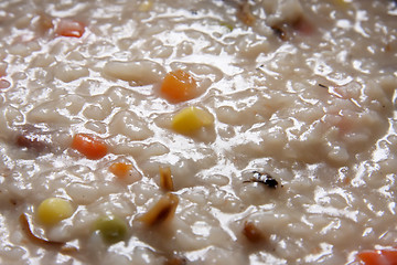 Image showing Porridge closeup