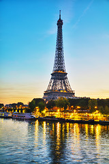 Image showing Cityscape with the Eiffel tower in Paris, France