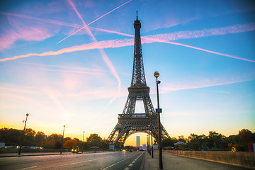 Image showing Cityscape with the Eiffel tower