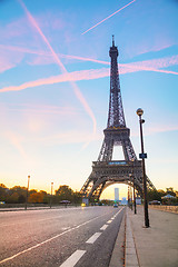 Image showing Cityscape with the Eiffel tower