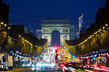 Image showing Arc de Triomphe de l\'Etoile in Paris