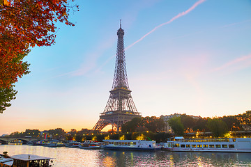 Image showing Cityscape with the Eiffel tower