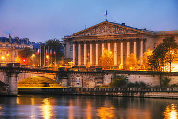 Image showing Assemblee Nationale (National Assembly) in Paris, France