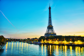 Image showing Cityscape with the Eiffel tower