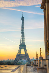 Image showing Cityscape with the Eiffel tower