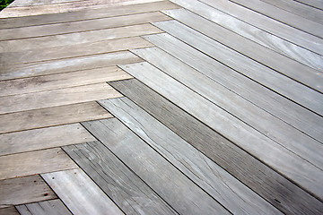 Image showing Outdoor parquet pattern