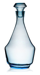 Image showing Blue carafe with stopper