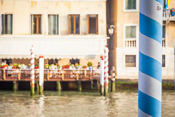 Image showing 300 years old venetian palace facade from Canal Grande