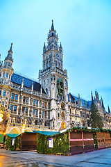 Image showing Overview of Marienplatz in Munich