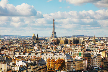 Image showing Aerial overview of Paris