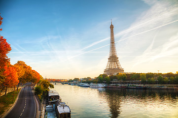 Image showing Cityscape with the Eiffel tower