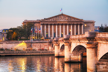 Image showing Assemblee Nationale (National Assembly) in Paris, France