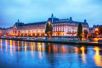 Image showing D\'Orsay museum building in Paris, France