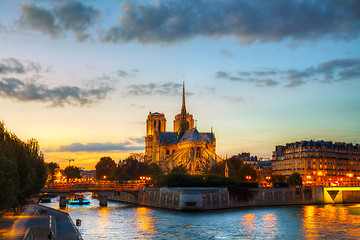 Image showing Notre Dame de Paris cathedral