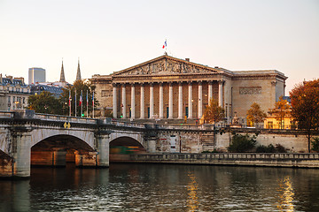 Image showing Assemblee Nationale (National Assembly) in Paris, France