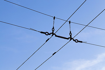 Image showing power lines, close-up