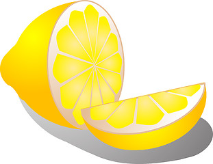 Image showing Half lemon