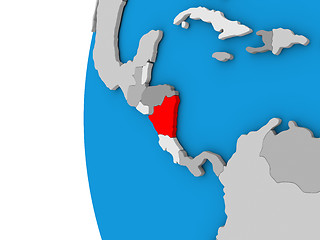 Image showing Nicaragua on globe