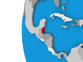 Image showing Belize on globe