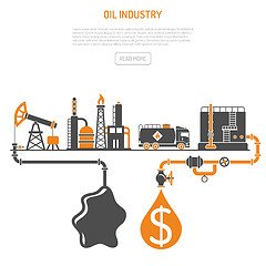 Image showing Oil industry Concept