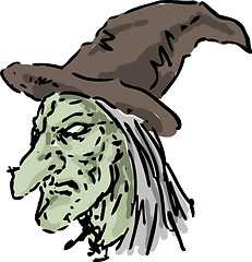 Image showing Ugly witch