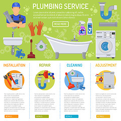 Image showing Plumbing Service infographics