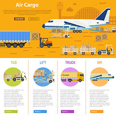 Image showing Air cargo infographics