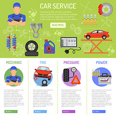 Image showing Car Service Infographics