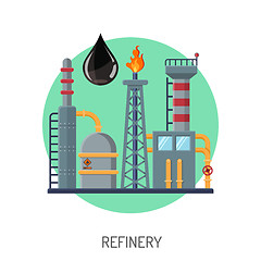 Image showing Oil refinery icon