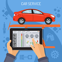 Image showing Car Service and Maintenance Concept