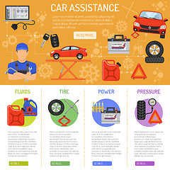 Image showing Car Service Infographics